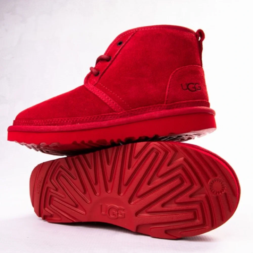 NEW UGG Neumel II Chukka Boots Youth Big Kid Samba Red